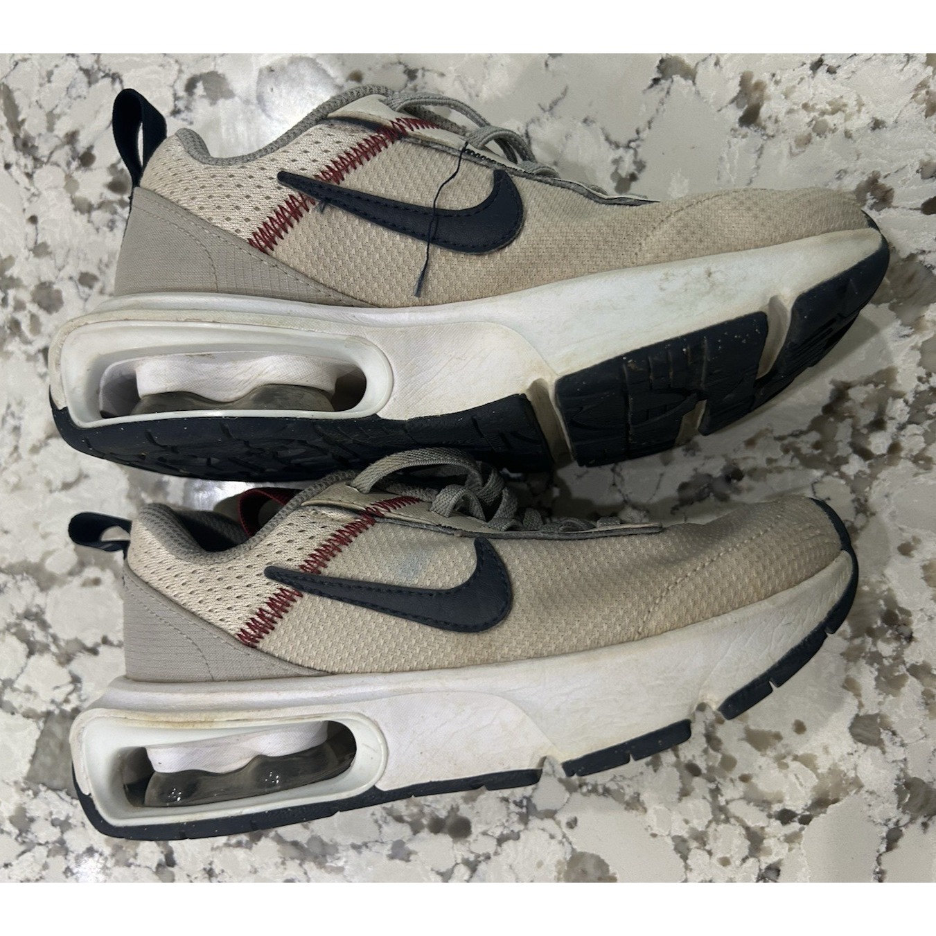 Nike Air Max Intrlk Lite Child Size 12.5 Phantom Dark Athletic Sneakers Baseball